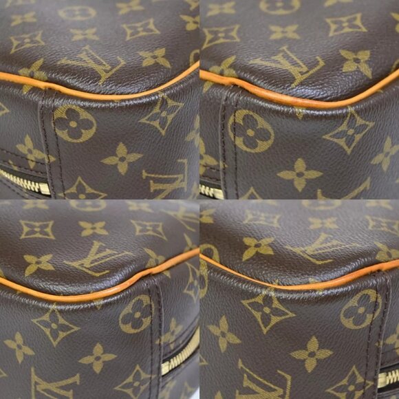 LOUIS VUITTON LV Logo Trouville Hand Bag Monogram Leather Brown - Picture 10 of 16